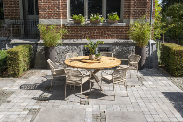 4SO Barista stapelbare tuinstoelen met zitkussen - 9